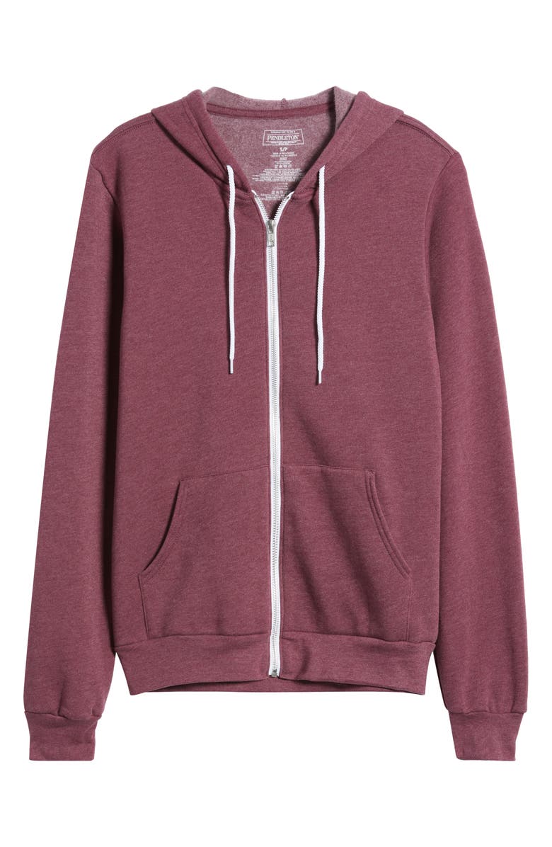 Pendleton Western Rope Graphic Zip Front Cotton Blend Hoodie, Alternate, color, Maroon Heather