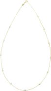 SOUZANA by Suzy Levian 14K Gold 0.50cttw Bezel Diamond Station Necklace