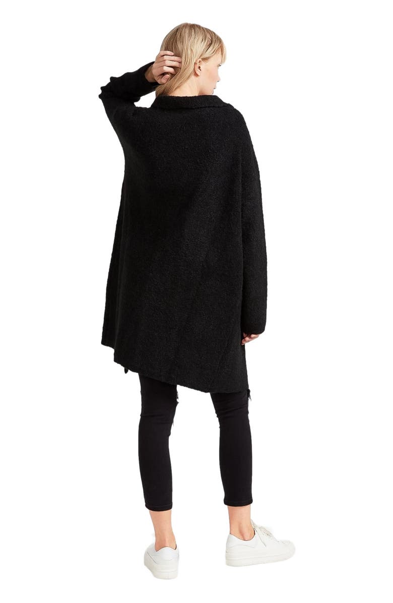 Belle & Bloom Days Go By Sustainable Blazer Cardigan, Alternate, color, Black