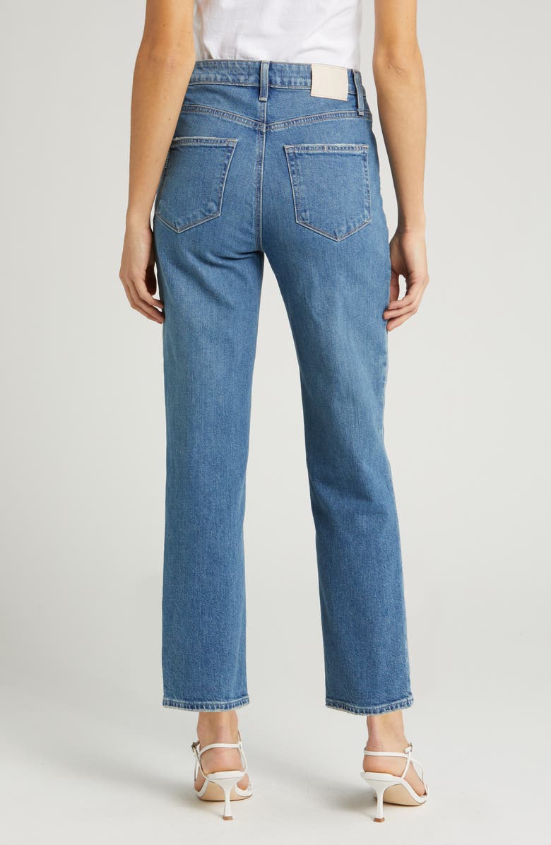 PAIGE Sarah High Waist Ankle Straight Leg Jeans, Alternate, color, Provcateur