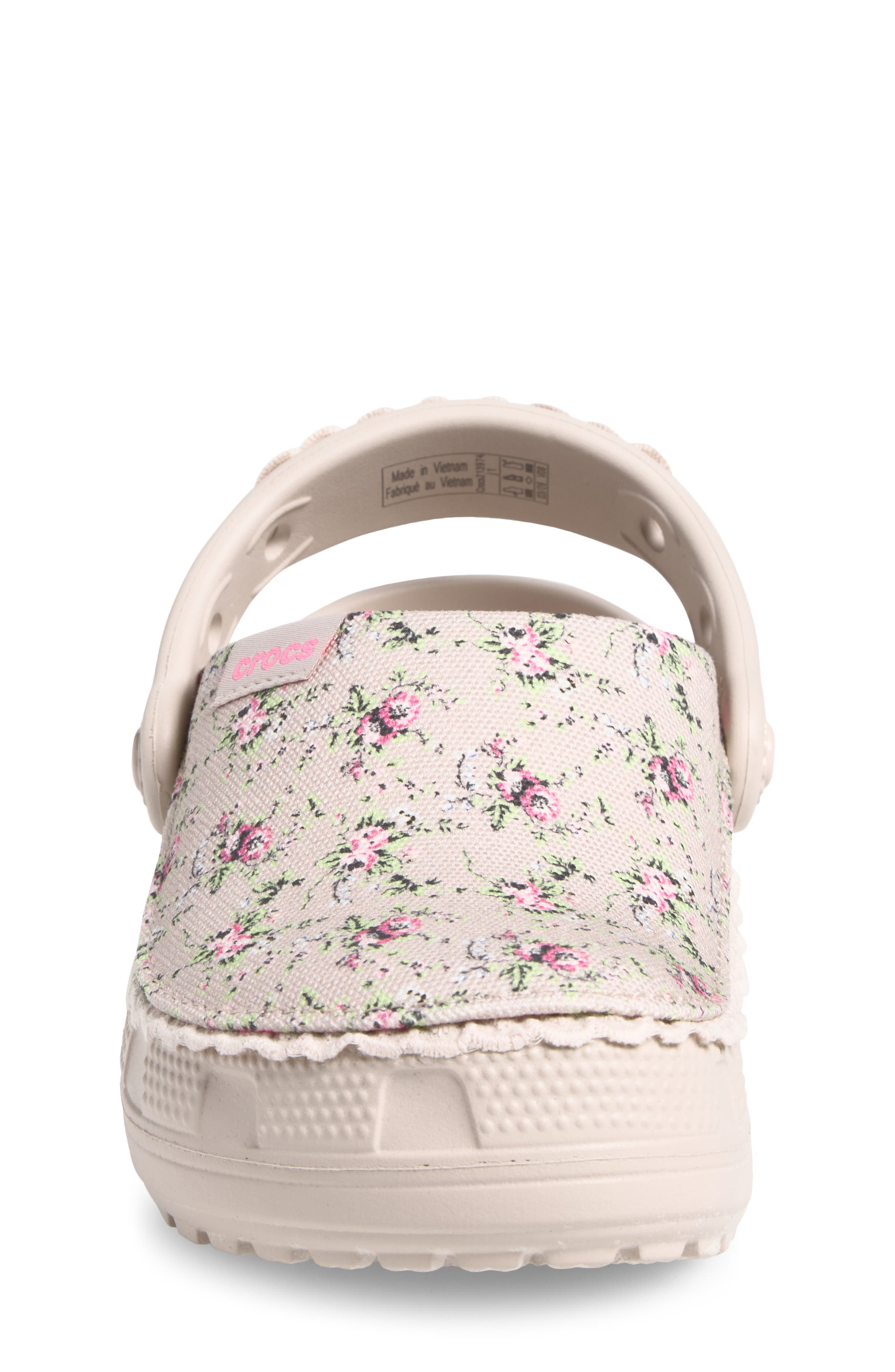 Kids' Classic Crafted Floral Clog, Alternate, color, COCOA CREAM