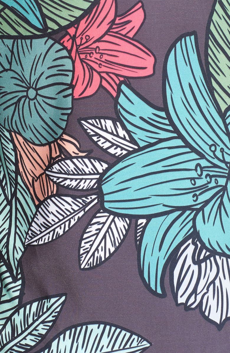 Missguided Floral Print Bomber Jacket, Alternate, color,