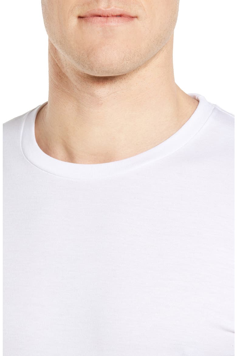 4-Pack Trim Fit Supima® Cotton Crewneck T-Shirt, Alternate, color, WHITE