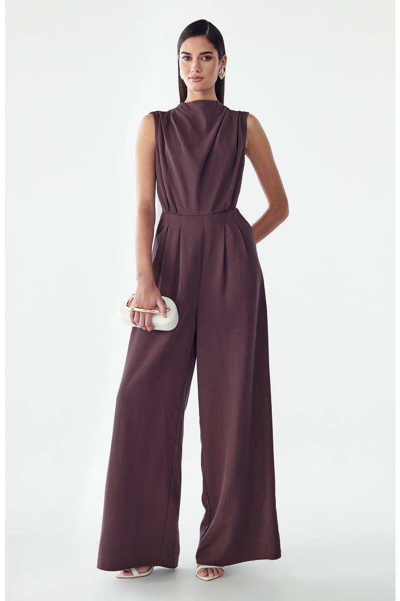 Annie Jumpsuit, Alternate, color, Aubergine