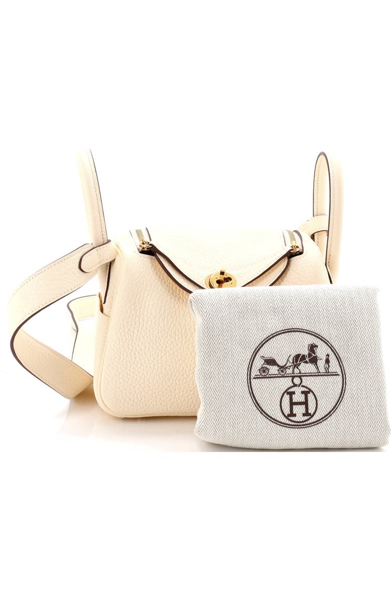 Pre-Owned Hermes Lindy Bag Clemence Mini, Alternate, color, Nata