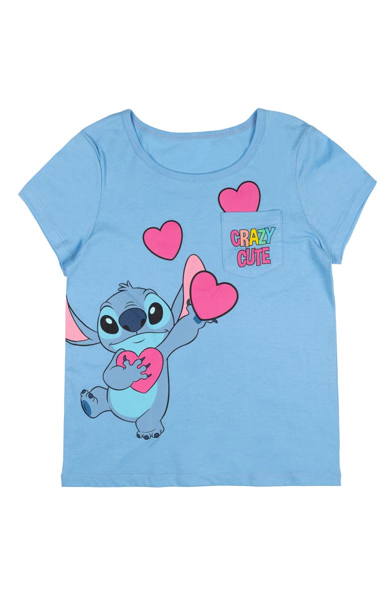 Disney Graphic T-Shirt, Main, color, Lilo & Stitch Blue