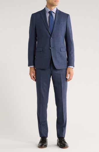 John Varvatos Star USA Screen Weave Wool Suit