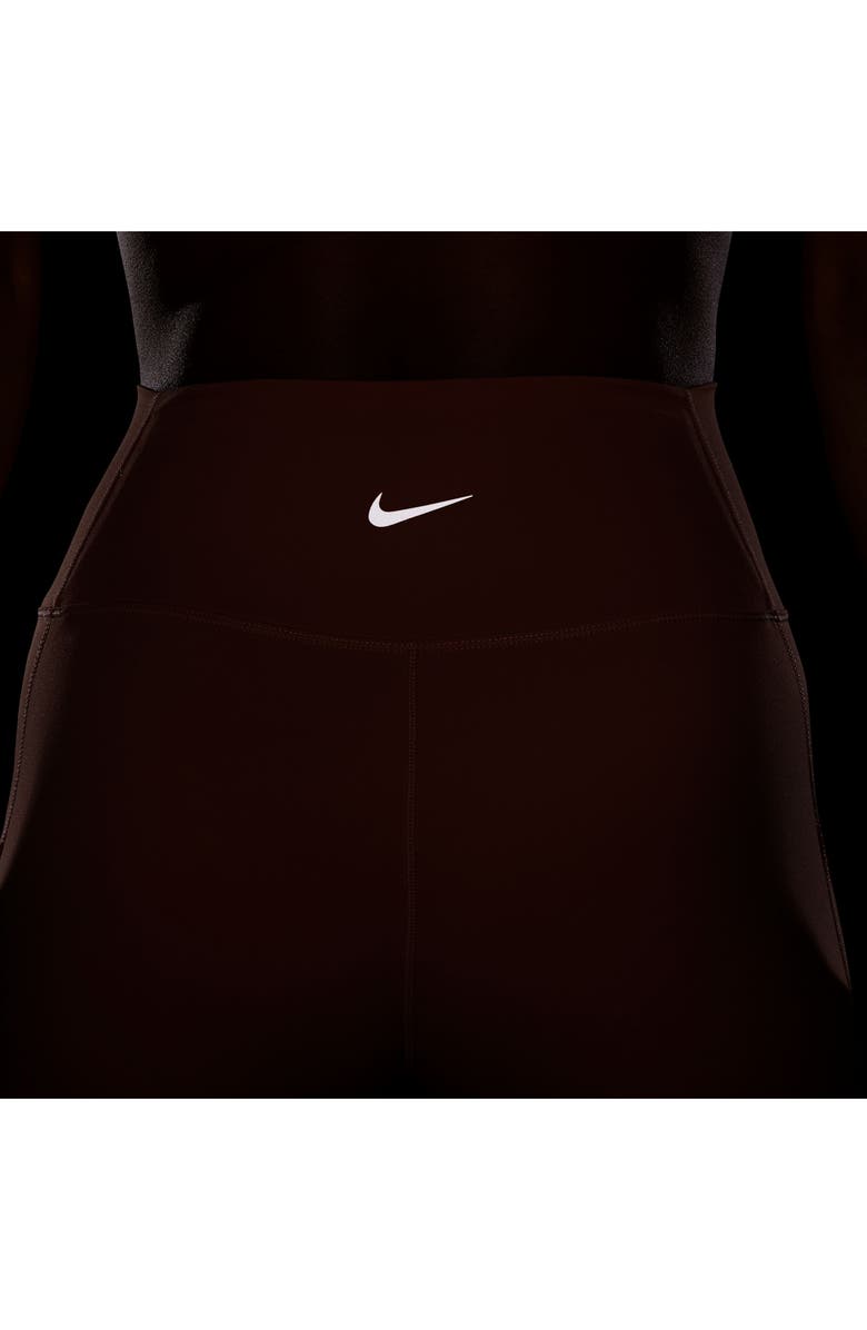 Nike Dri-FIT One High Waist 7/8 Leggings, Alternate, color, Apricot Agate/ Black