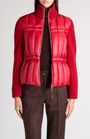 Moncler Mixed Media Wool & Cashmere Cardigan
