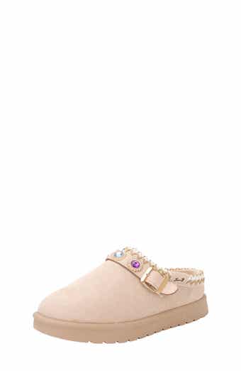 Kids' Denver Gem Buckle Faux Suede Clog