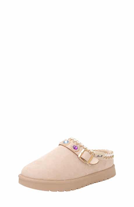 Kids' Denver Gem Buckle Faux Suede Clog