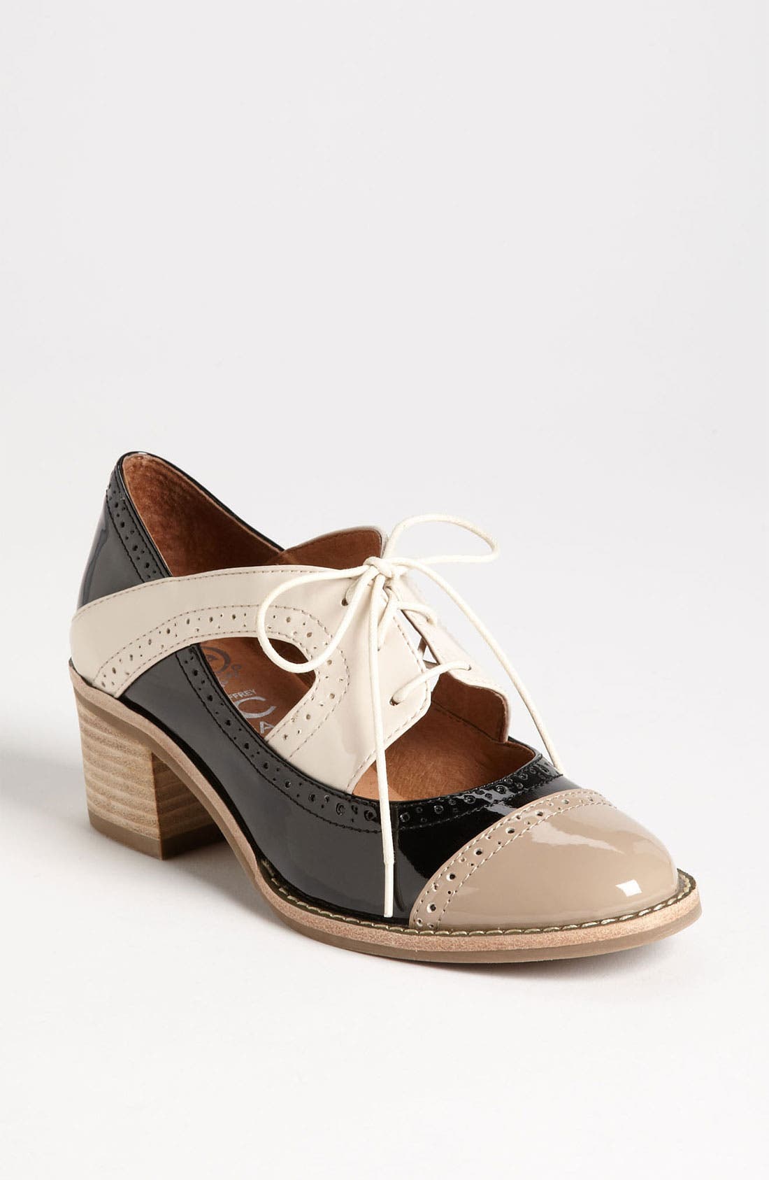 'Logan' Oxford, Main, color, TAUPE/ BLACK/ NUDE PATENT