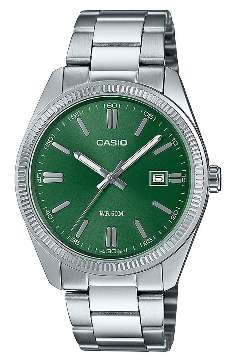 CASIO MTP1302D-3AVT Bracelet Watch, 38.5mm, Main, color, 