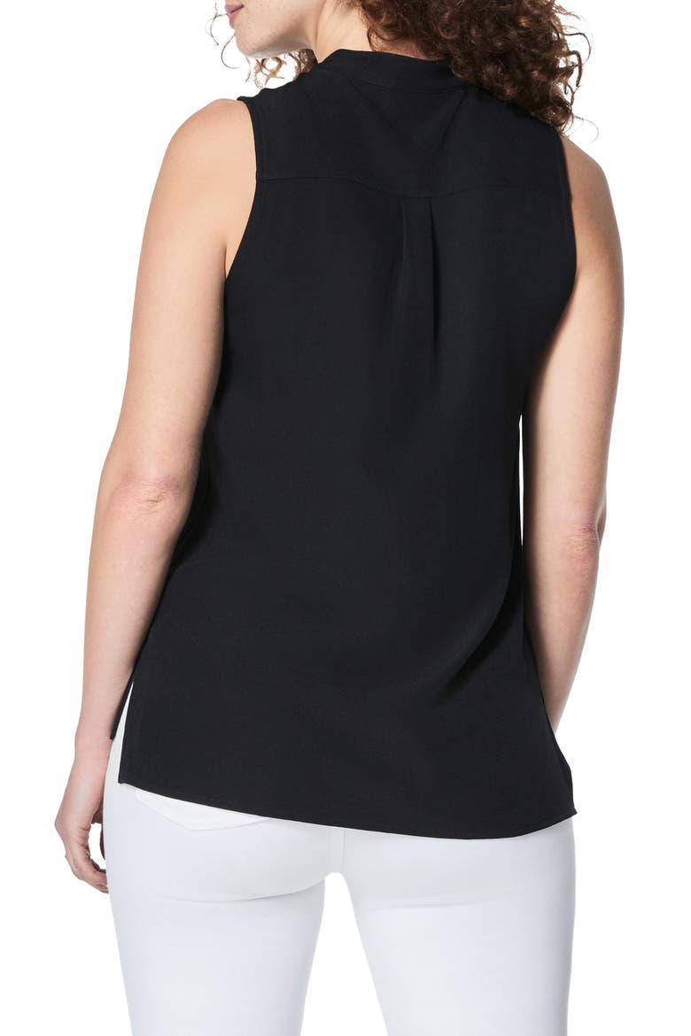 Sleeveless Crepe Top, Alternate, color, CLASSIC BLACK