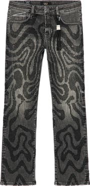 Cult of Individuality Rebel Embellished Straight Leg Jeans