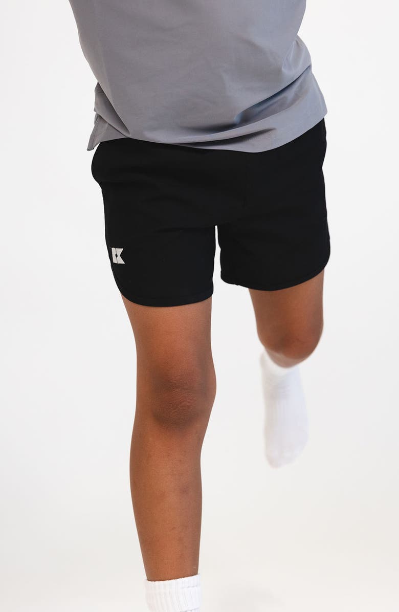Courtside Kids Boys Super Short Lined, Alternate, color, Black