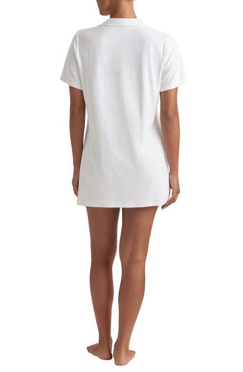 Polo Ralph Lauren Organic Cotton French Terry Cover-up Shirtdress In White