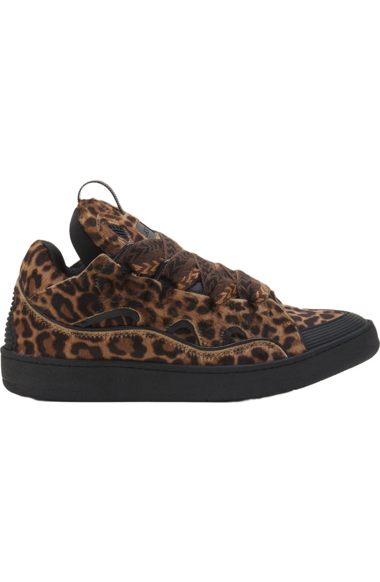 Lanvin Curb Sneakers In Pony, Main, color, Beige/Black