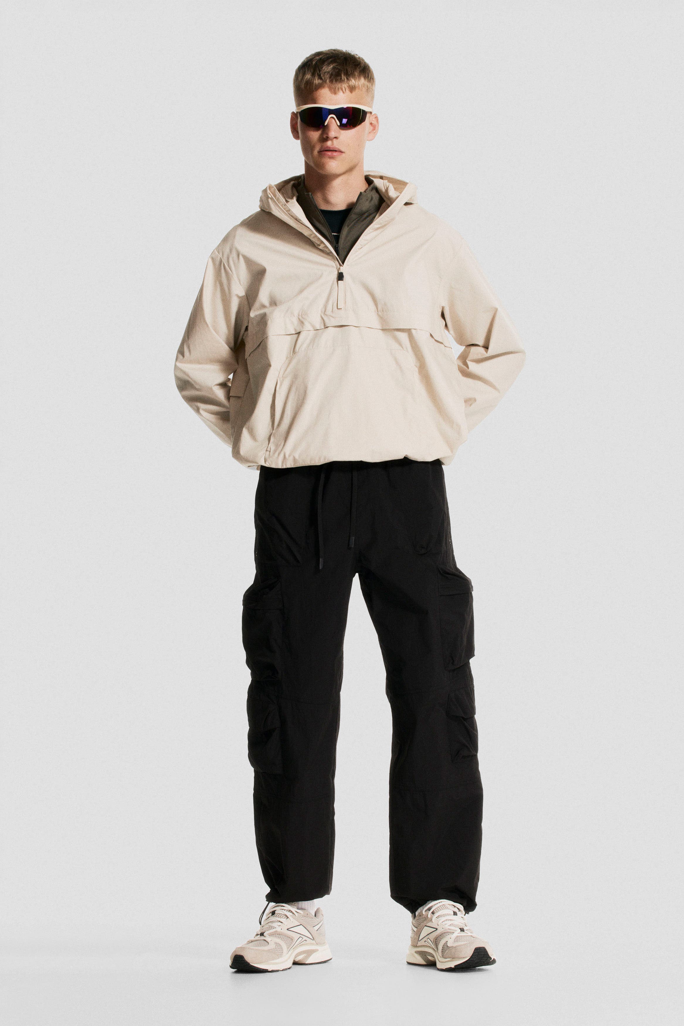 Loose Fit Water-repellent Cargo Trousers - image 2