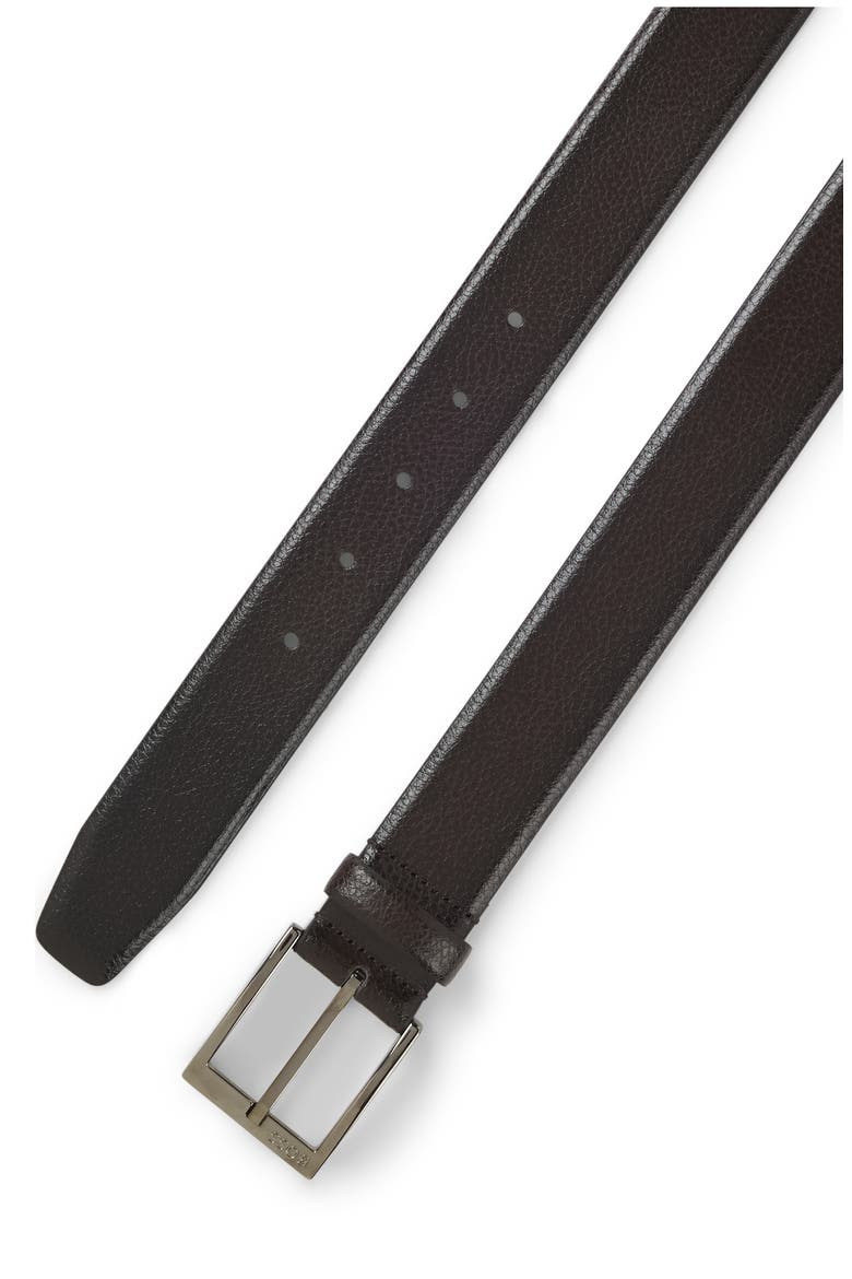 Elloy Leather Belt, Alternate, color, DARK BROWN