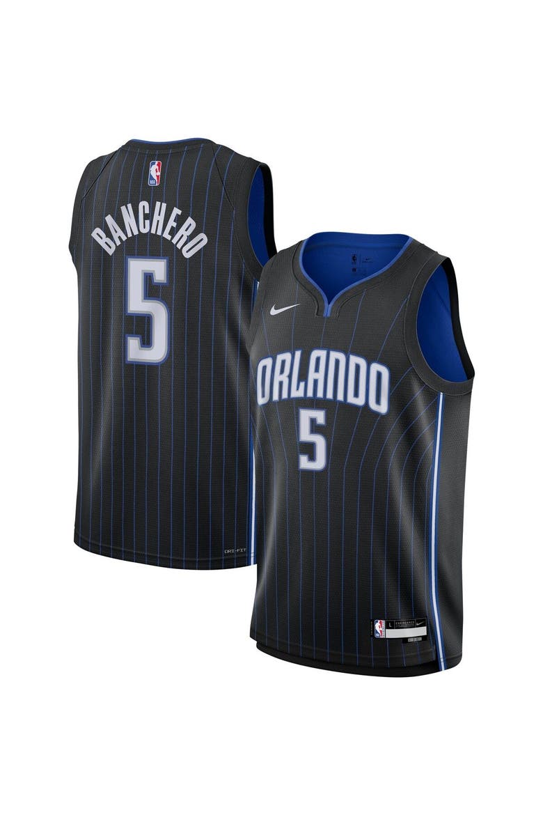 Youth Nike Paolo Banchero Black Orlando Magic Swingman Jersey - Icon Edition, Main, color, Black