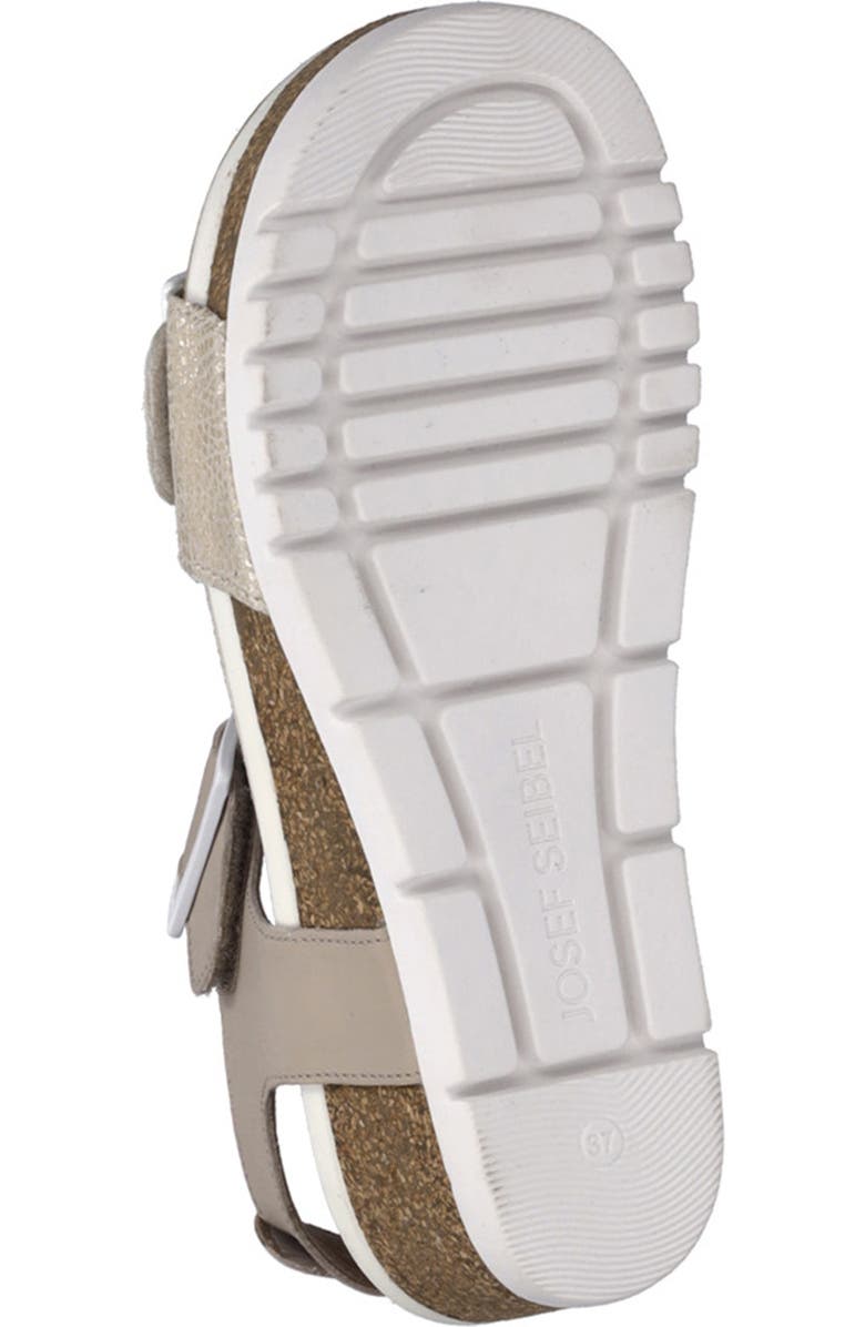 Josef Seibel Quinn 02 Wedge Sandal, Alternate, color, Creme