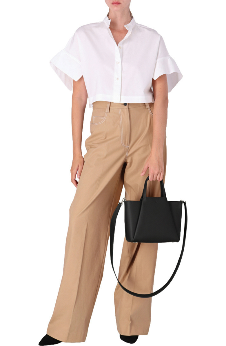 KAAI Mini Pyramid Cross Shoulder Bag, Alternate, color, Black