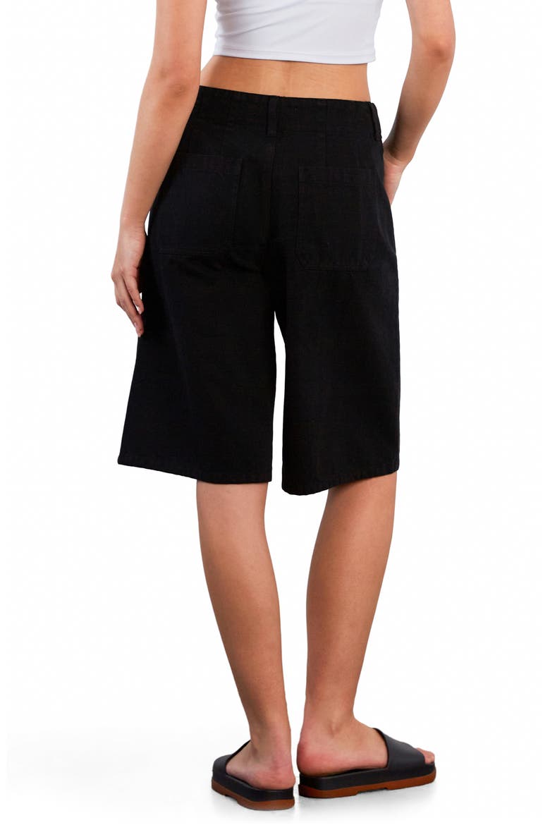 Effortless Denim Shorts, Alternate, color, BLACK BEAUTY