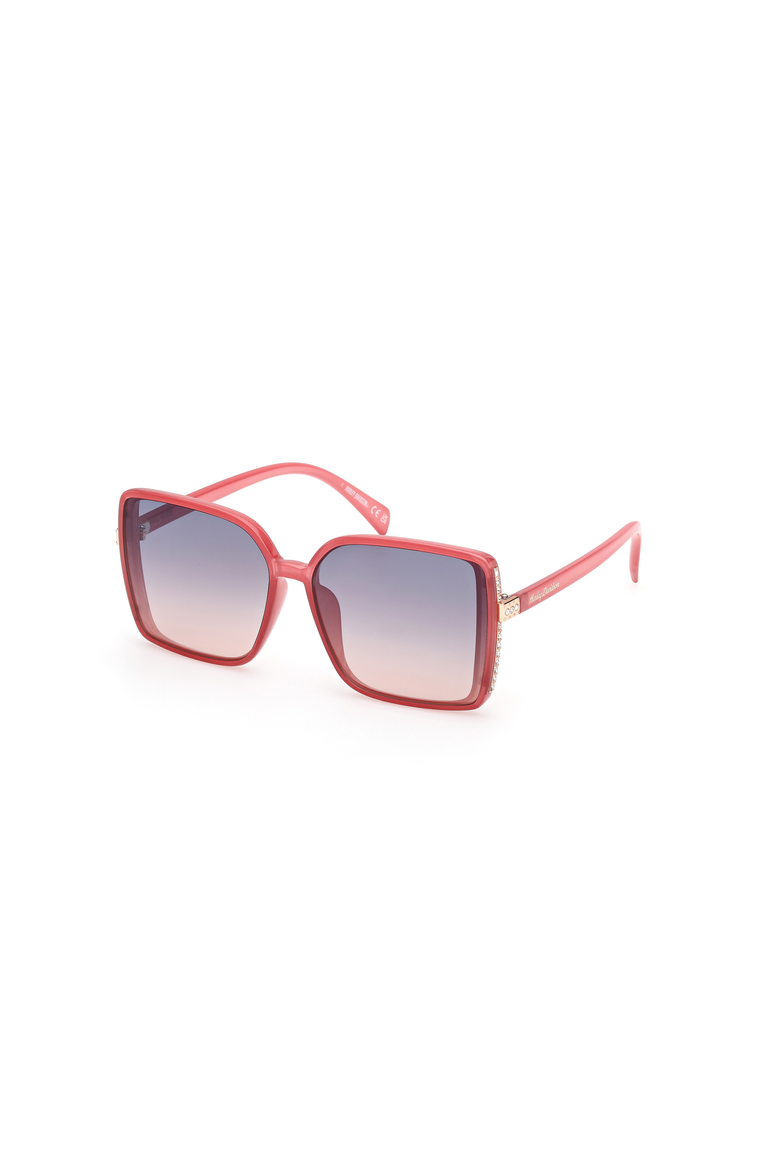 Bold Oversized Square Sunglasses, Main, color, Pink / Gradient Bordeaux