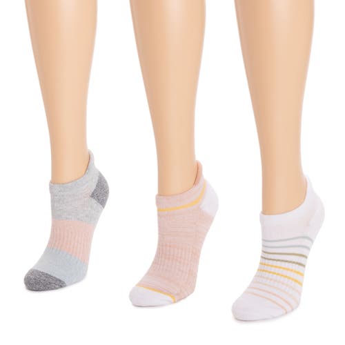 Muk Luks Cotton Compression Ankle Socks 3 Pair Pack