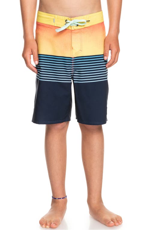 Quiksilver Kids' Surfsilk Ombré Board Shorts In Blue