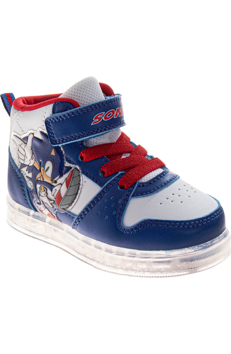 JOSMO Kids' Sonic the Hedgehog High Top Sneaker, Main, color, Blue
