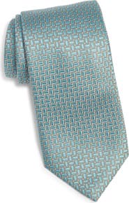Canali Geometric Silk Tie