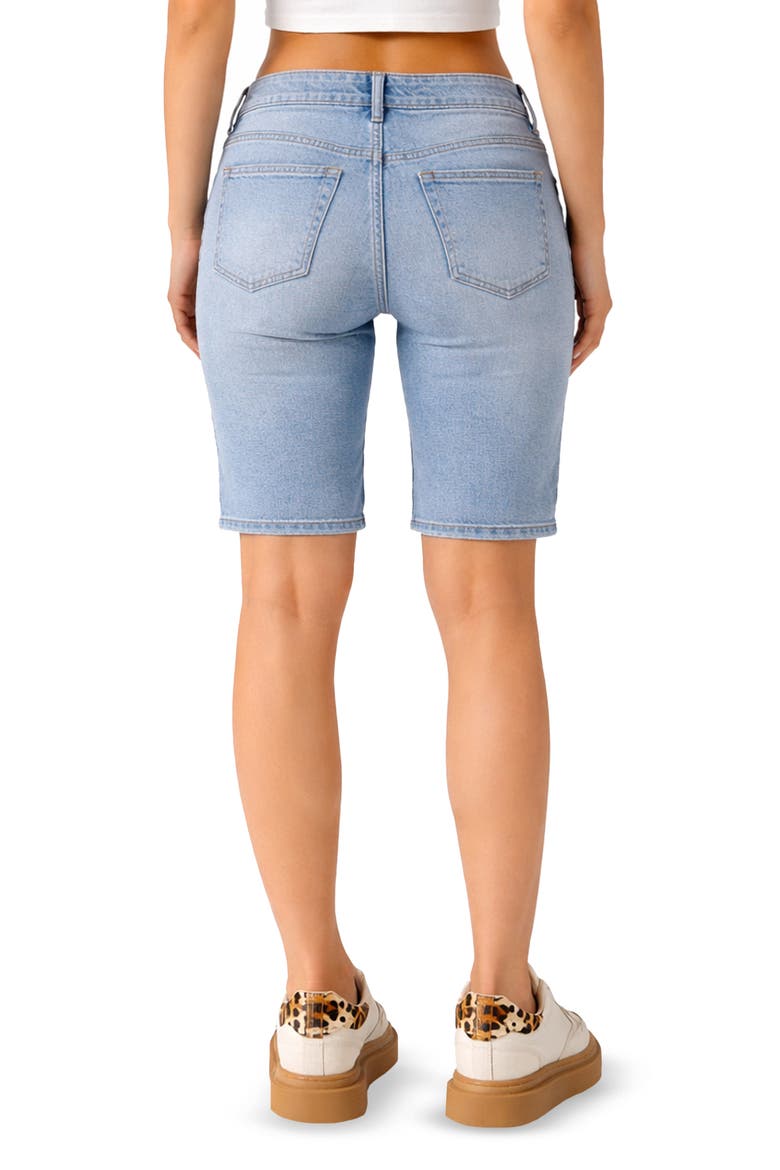Denim Bermuda Shorts, Alternate, color, LIGHT WASH