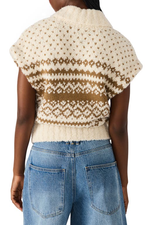 Steve Madden Paulie Shawl Collar Sweater Vest In Multi