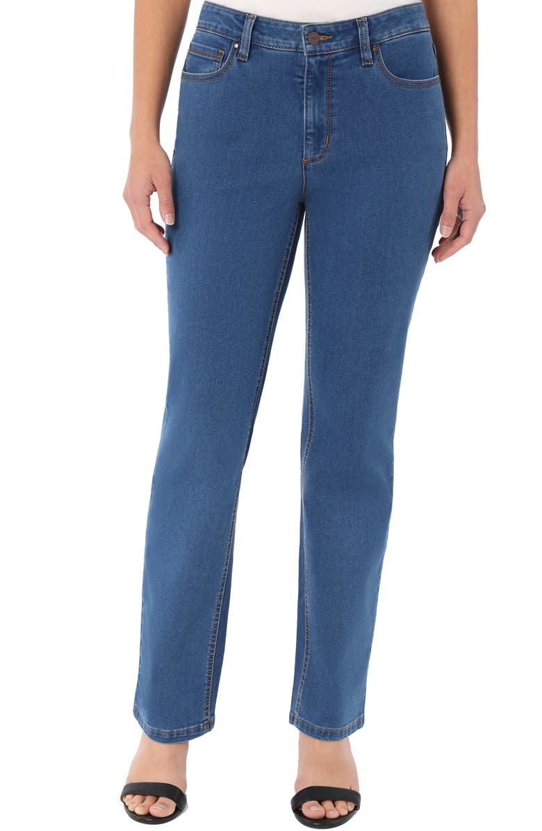 Jones New York Lexington Straight Leg Jeans, Main, color, Sky Wash