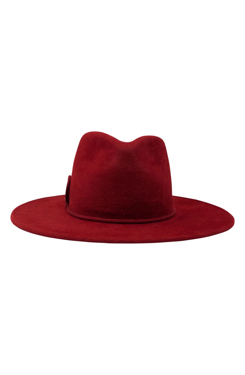Frances Grey Wide Brim Fedora, Main, color, 