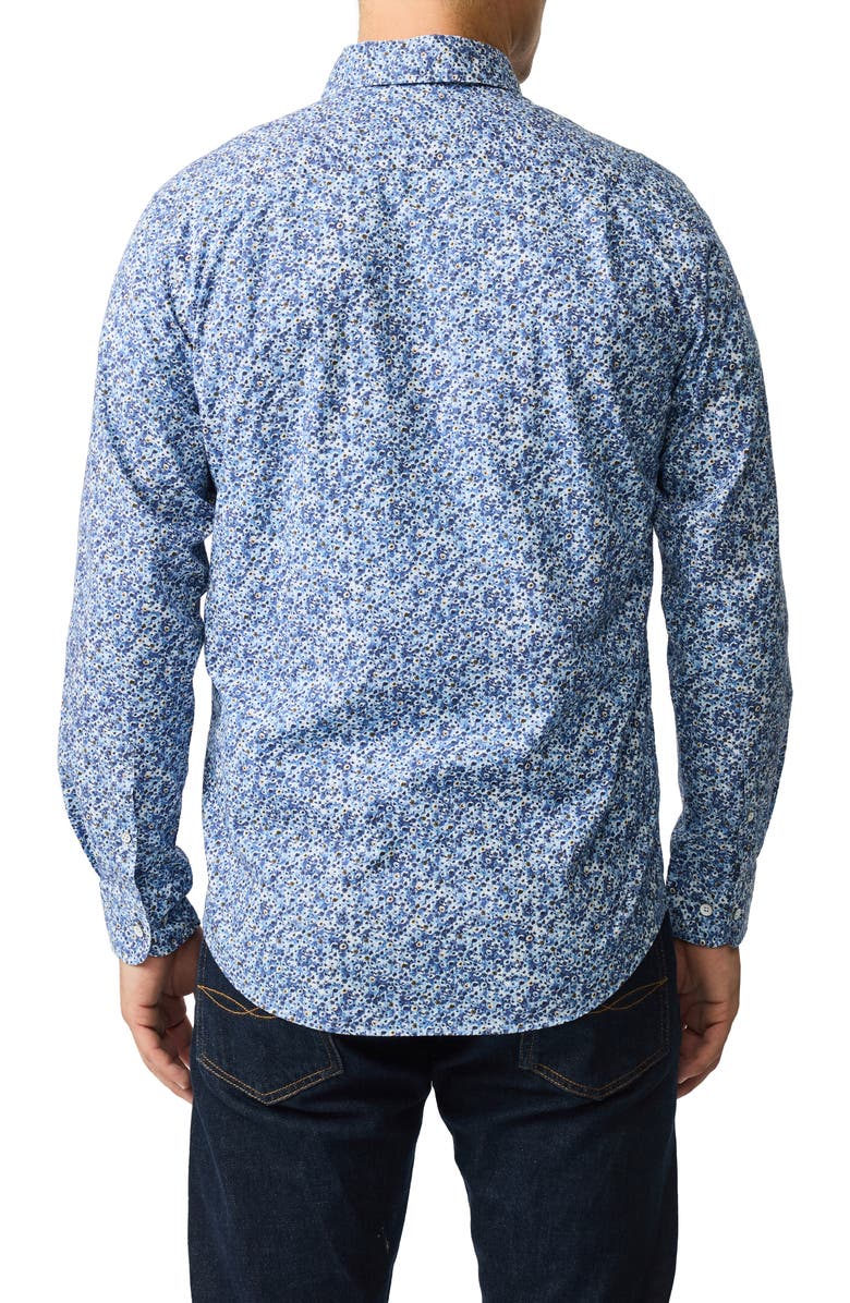Rodd & Gunn Dannevirke Floral Button-Up Shirt, Alternate, color, Lagoon