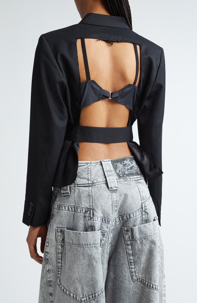 Vaquera Belted Cutout Back Blazer, Alternate, color, 