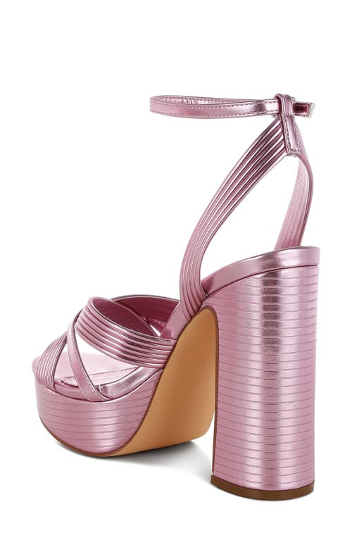 London Rag Socialiate Platform Sandal In Pink