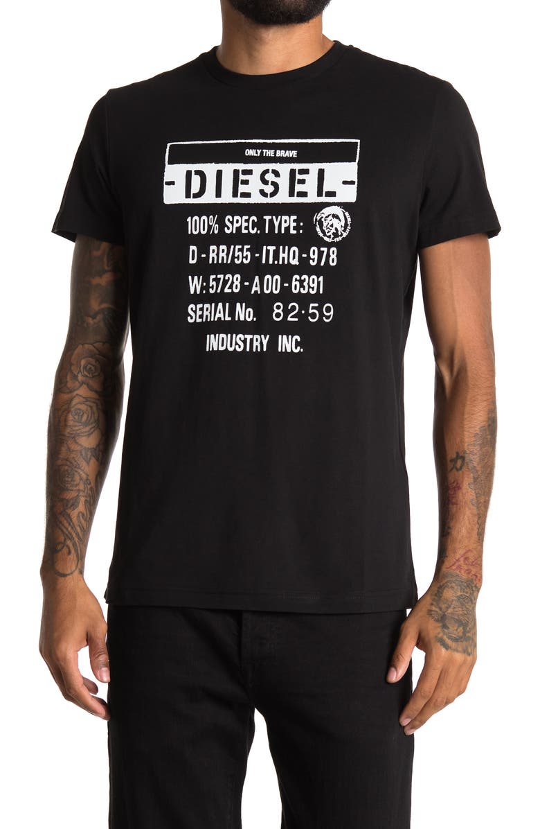 DIESEL<sup>®</sup> DIESEL Diego Logo Tee, Main, color, 