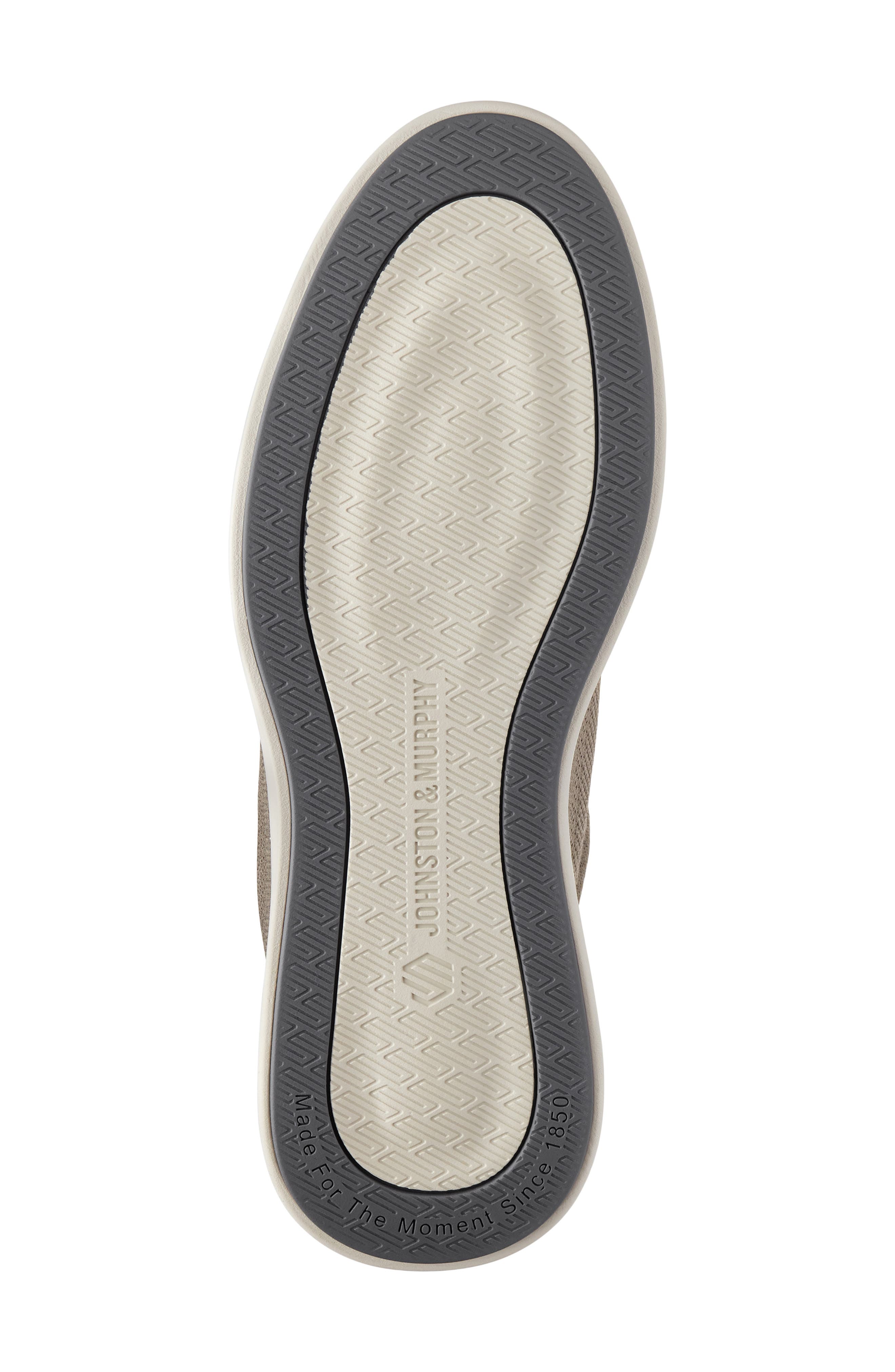Johnston & Murphy Ackerson Knit Plain Toe Sneaker, Alternate, color, Gray Knit