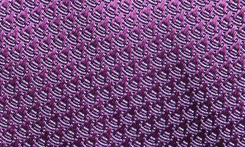 Duchamp Micro Silk Tie In Purple