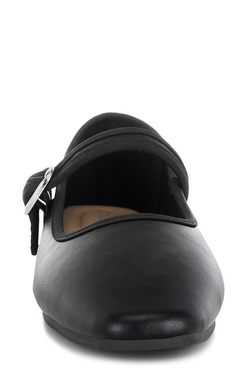 London Rag Iker Mary Jane Flat In Black