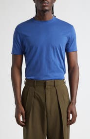 TOM FORD Short Sleeve Lyocell & Cotton Crewneck T-Shirt