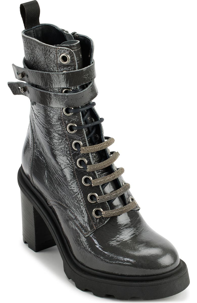DKNY Phoebe Lug Sole Boot, Main, color, Grey