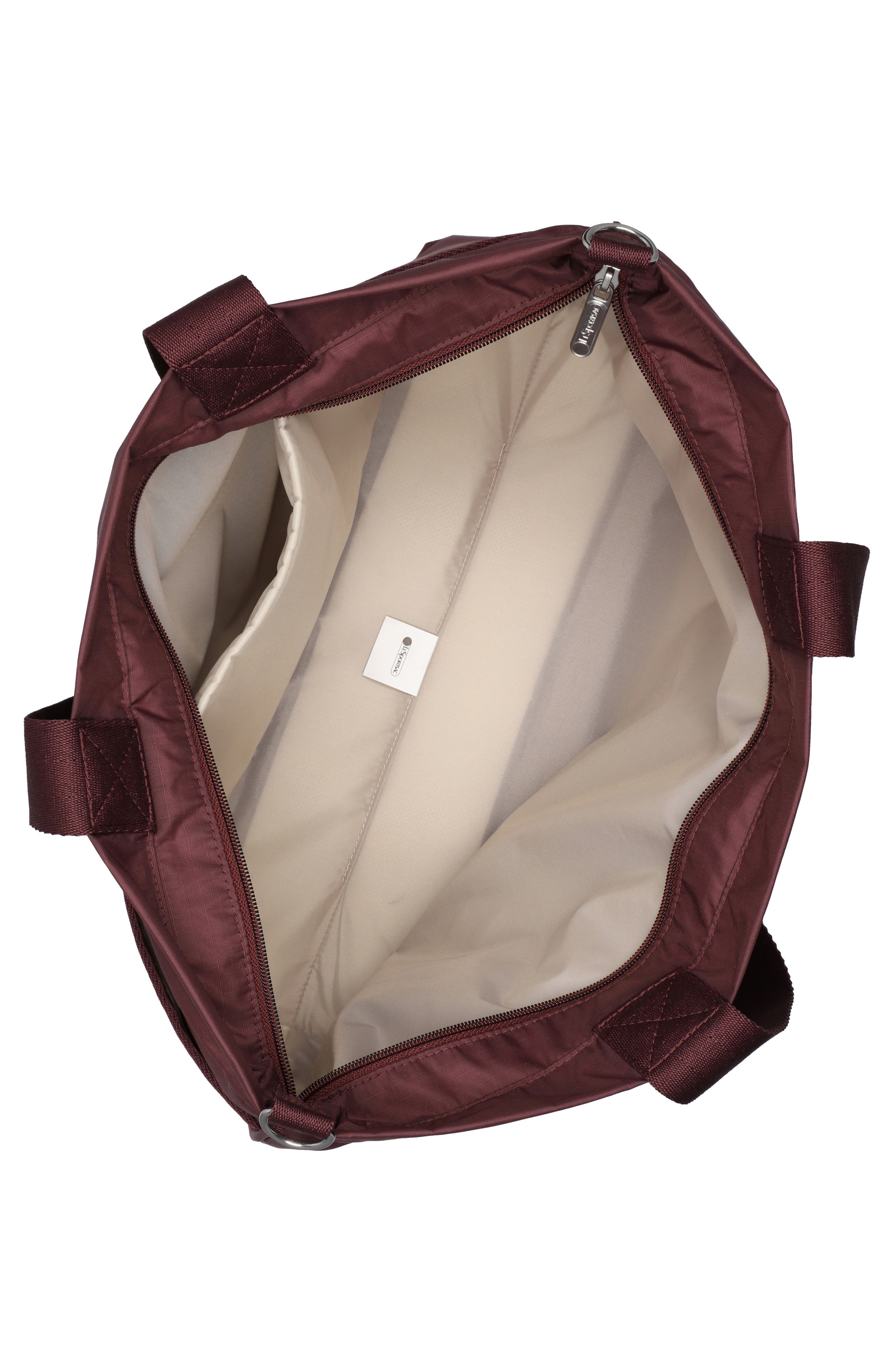 LeSportsac Carryall Zip Tote Bag, Alternate, color, Deep Cherry