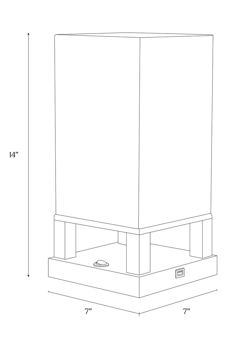 Brightech Maxwell LED Table Lamp with USB Port, Alternate, color, 