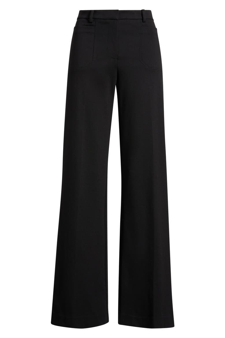 Reese High Waist Wide Leg Pants, Main, color, BLACK