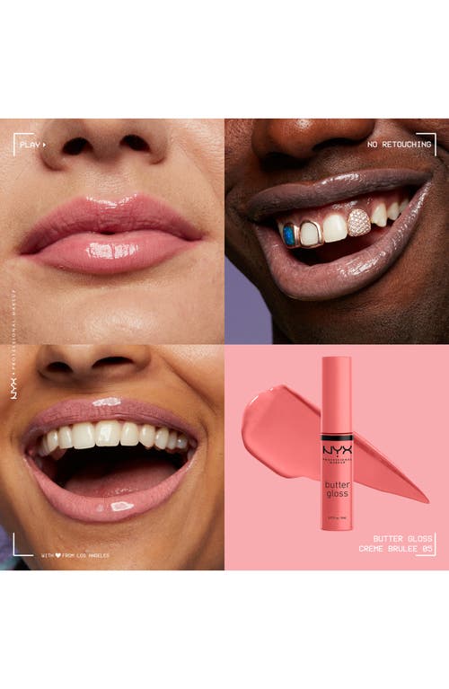 Nyx Professional Makeup Butter Gloss Nonsticky Lip Gloss In Creme Brulee